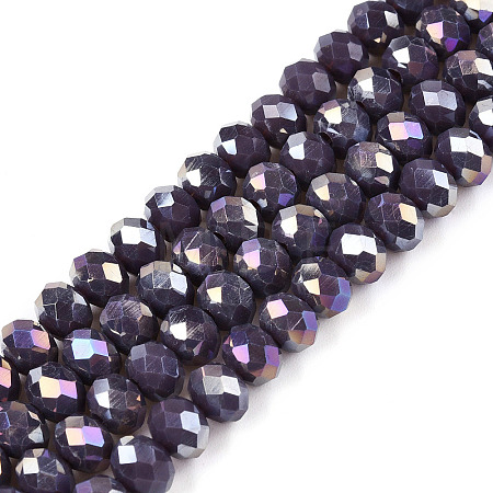 Electroplate Glass Beads Strands LS-EGLA-A044-P6mm-B11-1