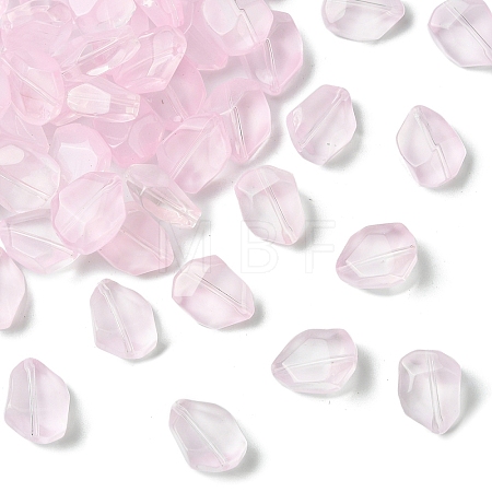 50Pcs Transparent Spray Paint Glass Beads GLAA-YW0004-50H-1