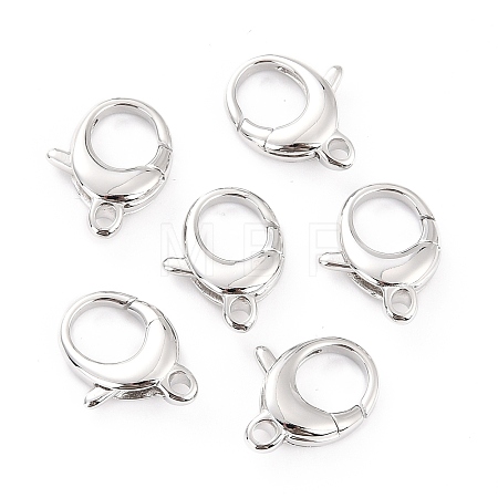 Brass Lobster Claw Clasps X-KK-D065-02P-1