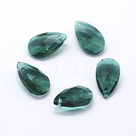 Faceted Glass Pendants GLAA-F069-S-A16-1