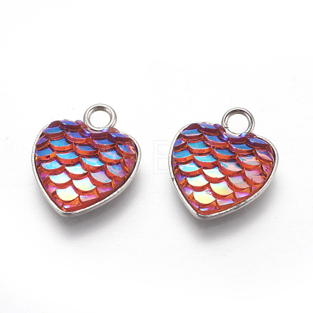 304 Stainless Steel Pendants STAS-F184-B05-1