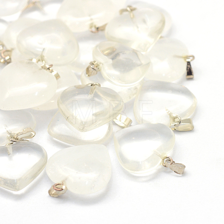 Glass Imitation Quartz Crystal Pendants GLAA-XCP0002-07-1