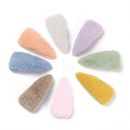 Tarnish Resistant Plush Snap Hair Clips PHAR-P004-07-1