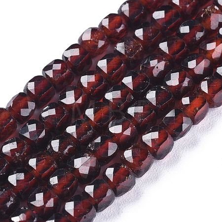 Natural Garnet Beads Strands G-E560-A18-1