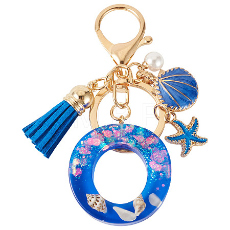 Star Resin & Shell Keychains KEYC-TAC00087-01O-1