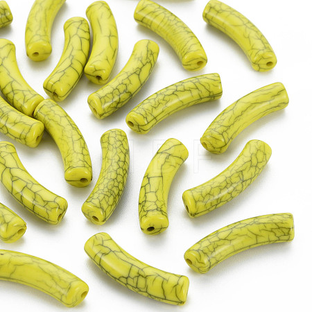 Opaque Crackle Acrylic Beads MACR-S372-002N-001-1
