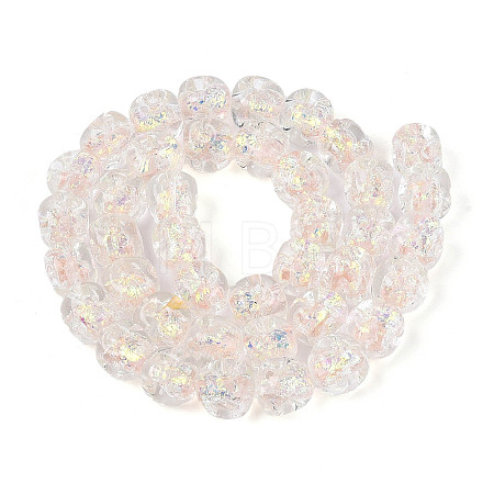 Handmade Foil Lampwork Beads Strands FOIL-T008-04A-1