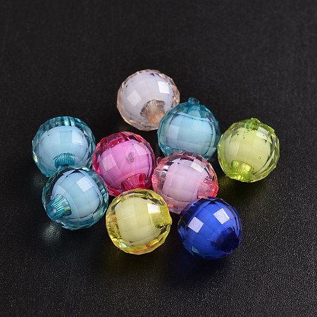 Transparent Acrylic Beads X-TACR-S086-10mm-M-1