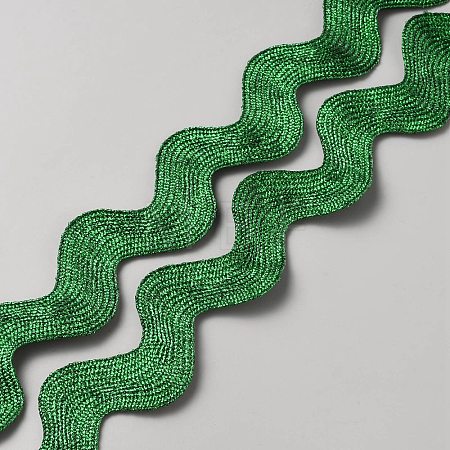 Polyester Wavy Fringe Trim Ribbon OCOR-WH0089-18F-1