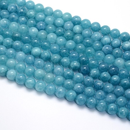 Natural Blue Quartz Beads Strands G-O047-07-10mm-1