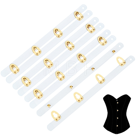 4 Pairs Stainless Steel Corset Busk DIY-BC0017-51A-1