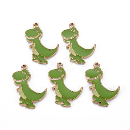 Alloy Enamel Pendants X-ENAM-S126-084-NR-1