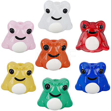 14Pcs 7 Colors Frog Home Decorations LAMP-PA0001-71-1