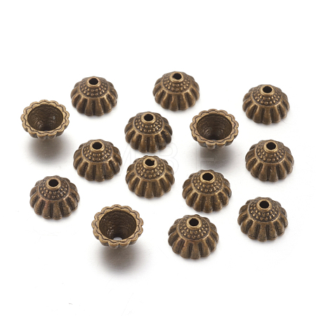 Tibetan Style Alloy Bead Caps MLF9305Y-NF-1