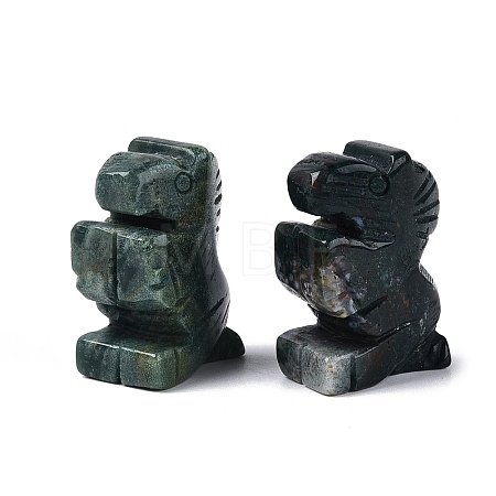 Natural Indian Agate Horse Figurine DJEW-N005-01G-1