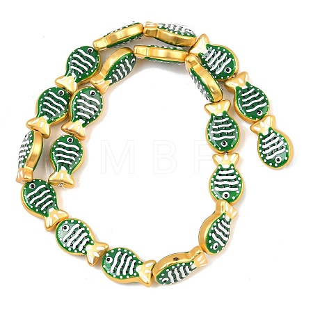 Baking Paint Opaque Glass Enamel Beads GL-CBA4370-01A-1