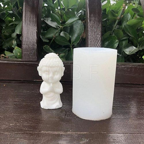 Buddha Shape Candle DIY Food Grade Silicone Statue Molds PW-WG48218-07-1