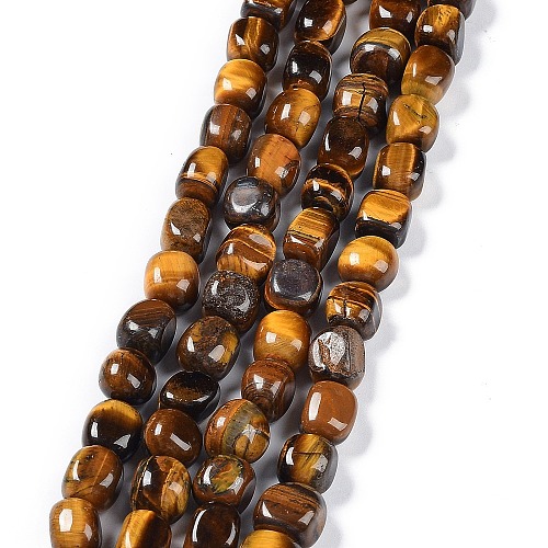 Natural Tiger Eye Beads Strands G-C038-02K-1