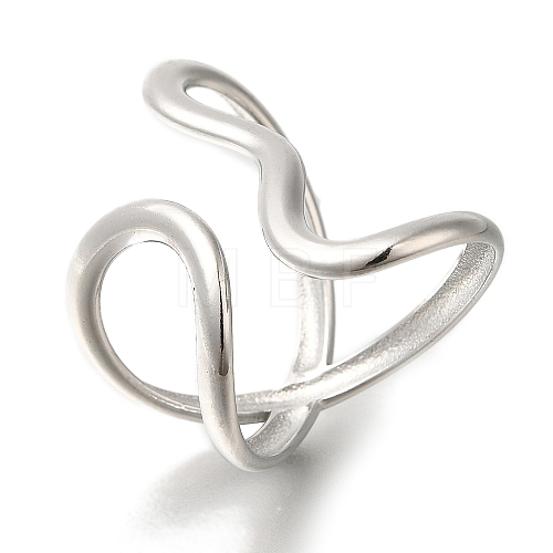 304 Stainless Steel Cuff Rings X-RJEW-Z074-21P-1