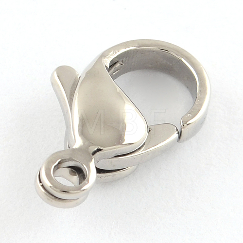 Polished 316 Surgical Stainless Steel Lobster Claw Clasps STAS-R072-11-1