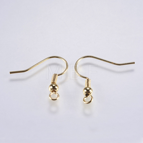 Brass Earring Hooks KK-F737-42G-RS-1