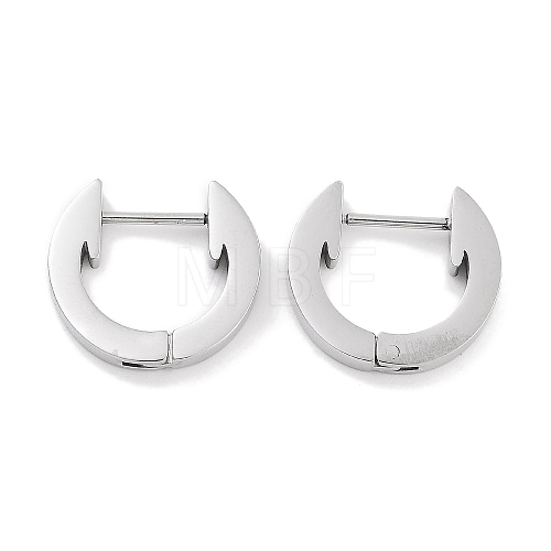 Tarnish Resistant 304 Stainless Steel Arrow Huggie Hoop Earrings for Women EJEW-C096-12P-1