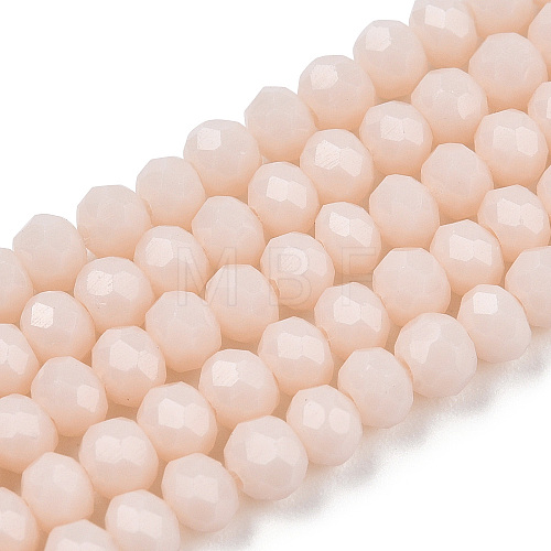 Opaque Solid Color Imitation Jade Glass Beads Strands EGLA-A044-P2mm-D05-1