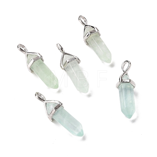 Natural Fluorite Pendants G-K329-36P-1