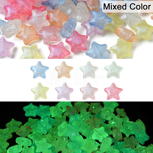 Luminous Acrylic Beads OACR-YW0001-86-1