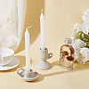 2Pcs 2 Style Ceramic Candle Holder DJEW-GA0001-29-4