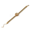 304 Stainless Steel Snake Chain Double Layers Bangles for Women BJEW-D465-04A-G-2