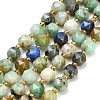 Natural Chrysocolla and Lapis Lazuli Beads Strands GG-CBA3921-B07-8mm-2