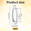 Brass Spring Gate Rings KK-WH0816-056P-2