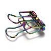 Metal Skeleton Frame Hollow Wire Binder Clips DIY-I040-01C-2