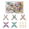 DIY Butterfly Dangle Earring Making Kits DIY-PJ0001-34-1