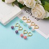 Brass Huggie Hoop Earrings EJEW-JE05788-4