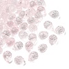 Electroplate Transparent Glass Beads GLAA-A045-05I-2