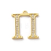 Rack Plating Brass Micro Pave Cubic Zirconia Pendant KK-H449-76G-23-1