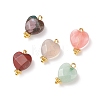 Natural & Synthetic Mixed Gemstone Charms PALLOY-JF01863-1