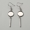 314 Stainless Steel Earring Hooks LS-STAS-WH0046-01B-1