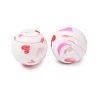 Food Grade Eco-Friendly Printed Silicone Beads SIL-A013-01A-15-2