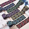 12.25M 7 Colors Ethnic Style Polyester Ribbons OCOR-FG0001-23-5