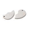 Non-Tarnish 304 Stainless Steel Split Pendants STAS-K270-09P-2