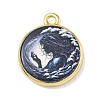 Printed Brass Pendants KK-CBAF4A6-01G-08-1