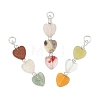 Natural & Synthetic Mixed Gemstone Pendants PALLOY-JF05724-02-1