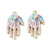 Printed Brass Pendants KK-CBA84C5-13G-03-1
