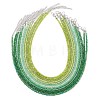 3MM Gradient Color Glass Seed Beaded Choker Necklaces for Women NJEW-JN05875-2