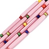 Handmade Millefiori Glass Lampwork Strip Beads Strands LA-N047-01B-1