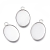 304 Stainless Steel Pendant Cabochons Settings for Fashion Jewelry STAS-M283-03P-D-1