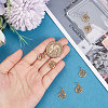 8Pcs Brass Micro Pave Cubic Zirconia Charms KK-BBC0004-71-3